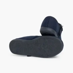 Menina Pisamonas Sapatos Merceditas Tecido Com Fivela Tamanhos Grandes