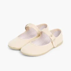 Menina Pisamonas Sapatos Merceditas Tecido Com Fivela Tamanhos Grandes