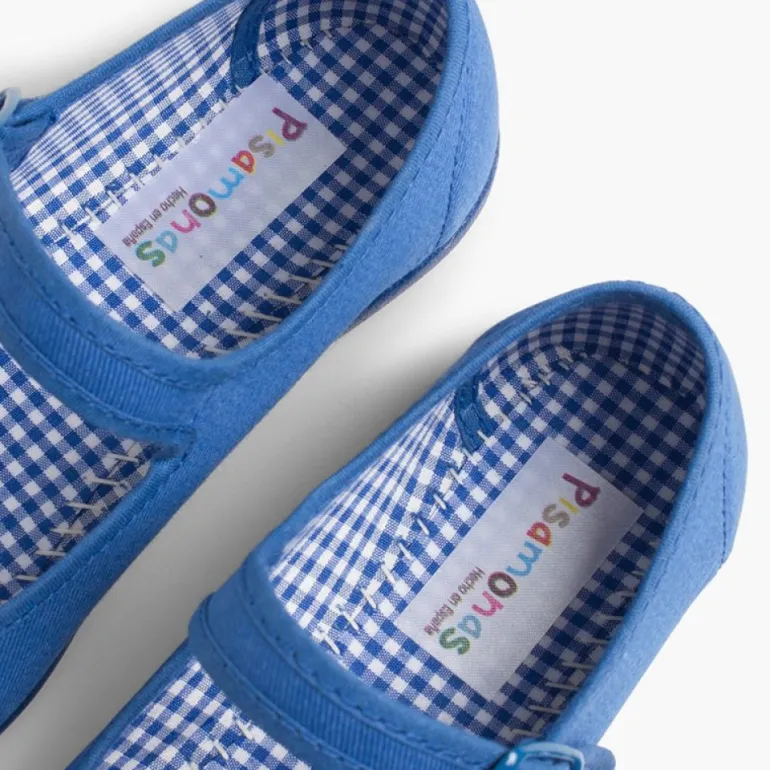 Menina Pisamonas Sapatos Merceditas Tecido Com Fivela Tamanhos Grandes