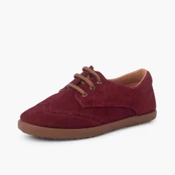 Menina Pisamonas Sapatos Oxford Camurca Sola Caramelo