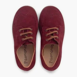 Menina Pisamonas Sapatos Oxford Camurca Sola Caramelo