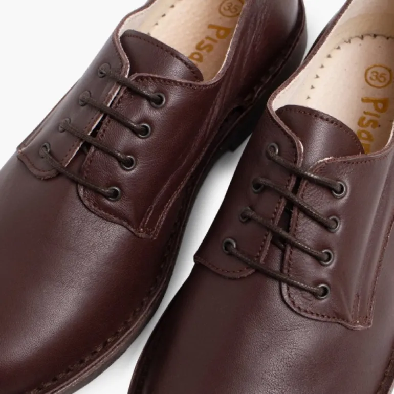 Menina Pisamonas Sapatos Oxford Menino Pele