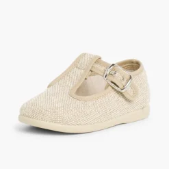 Menino Pisamonas Sapatos Pepito Linho Com Fivela
