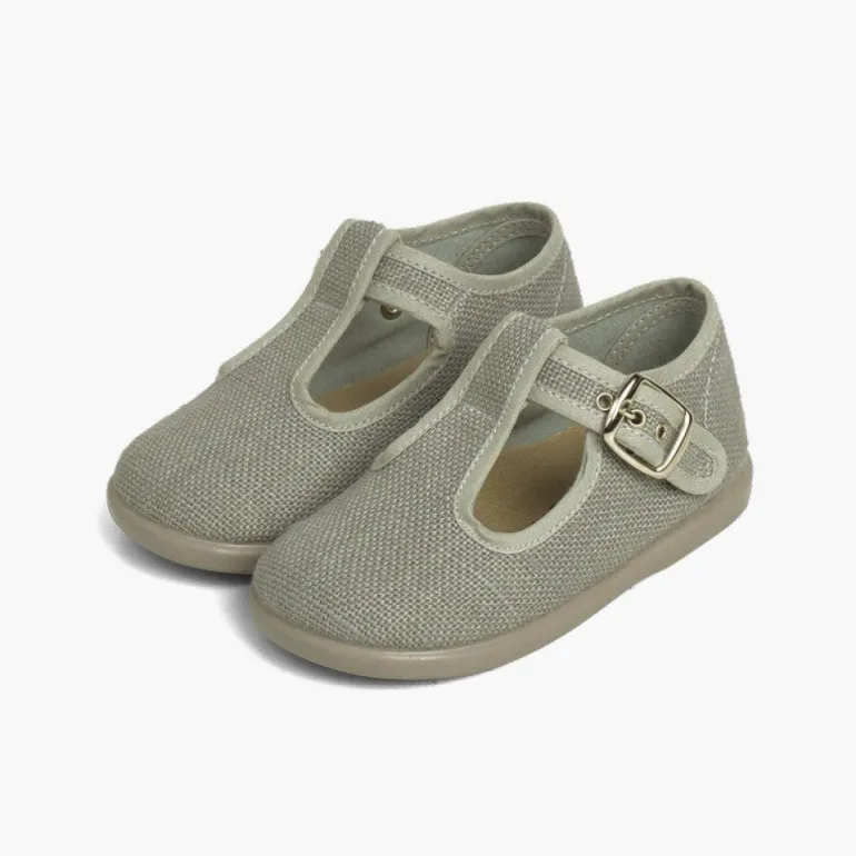 Menino Pisamonas Sapatos Pepito Linho Com Fivela