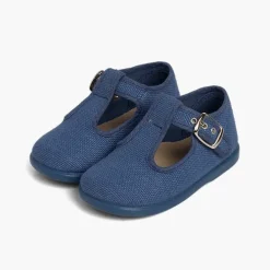Menino Pisamonas Sapatos Pepito Linho Com Fivela