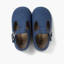 Menino Pisamonas Sapatos Pepito Linho Com Fivela