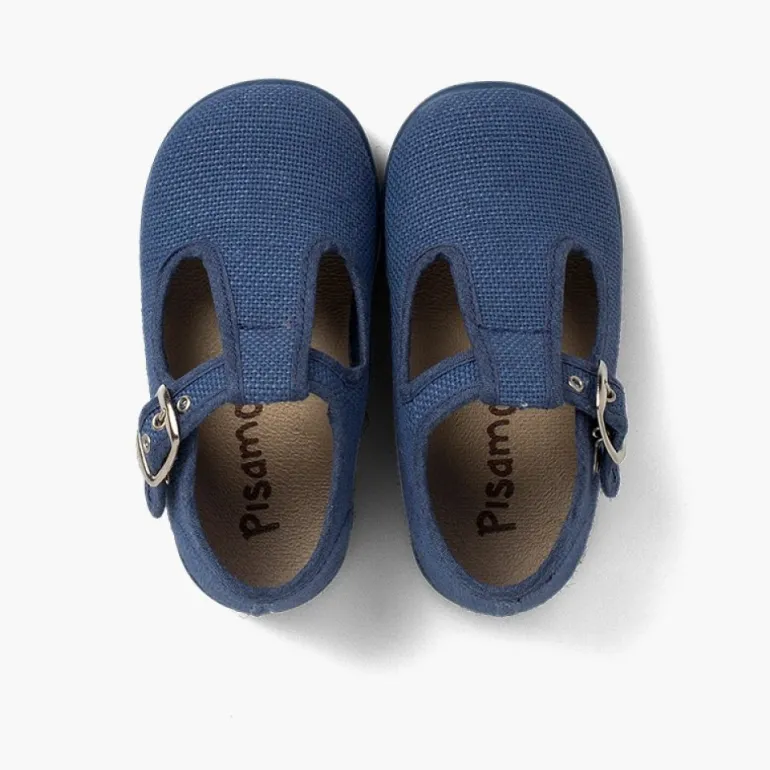Menino Pisamonas Sapatos Pepito Linho Com Fivela
