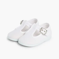 Menino Pisamonas Sapatos Pepito Linho Com Fivela