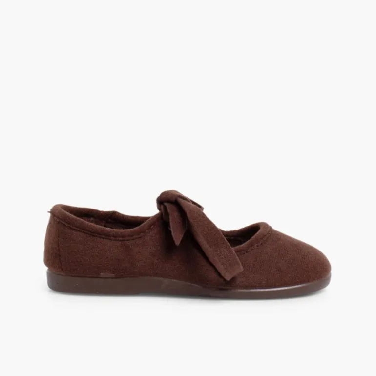 Menina Pisamonas Sapatos Tipo Camurca Nortenas Com Laco