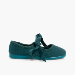 Menina Pisamonas Sapatos Tipo Camurca Nortenas Com Laco