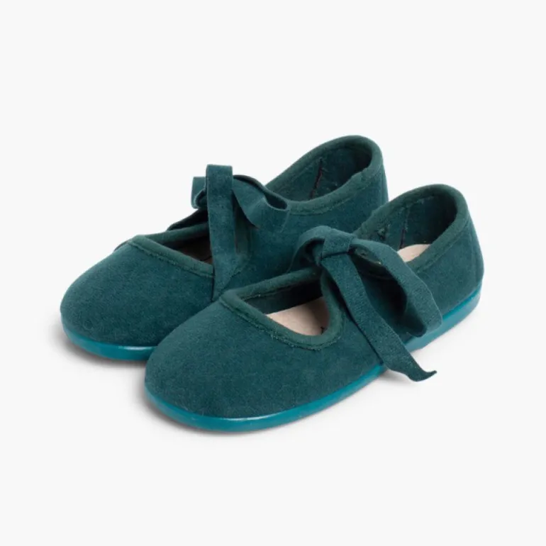 Menina Pisamonas Sapatos Tipo Camurca Nortenas Com Laco