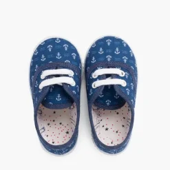 Menino Pisamonas Ténis Lona Estampada Criancas