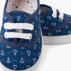 Menino Pisamonas Ténis Lona Estampada Criancas