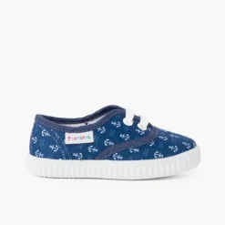 Menino Pisamonas Ténis Lona Estampada Criancas