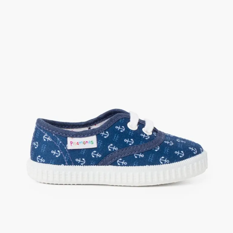 Menino Pisamonas Ténis Lona Estampada Criancas