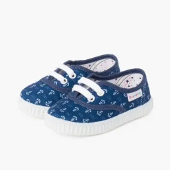 Menino Pisamonas Ténis Lona Estampada Criancas